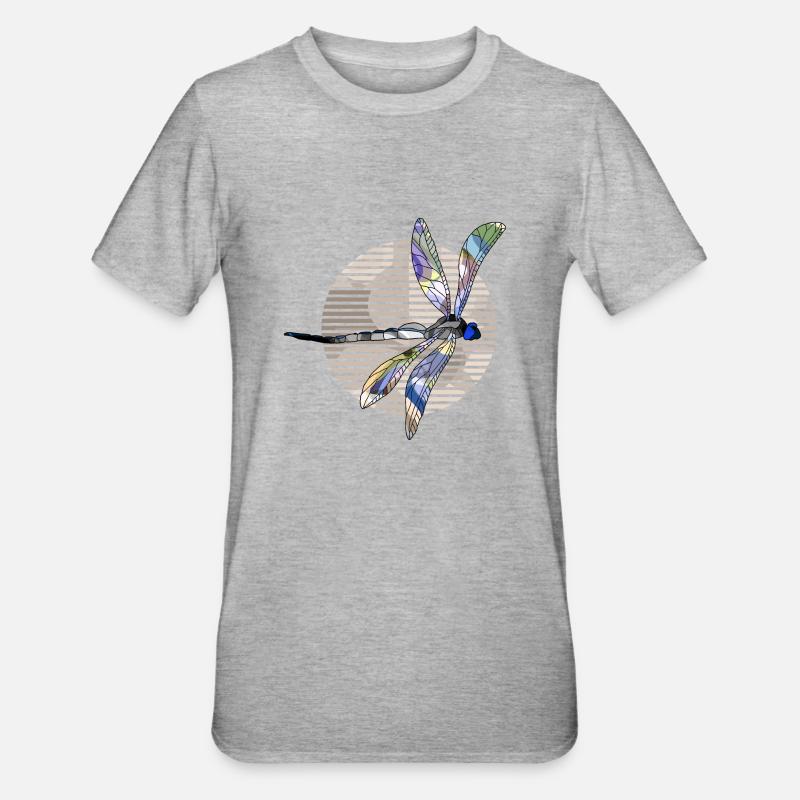 Libellule - T-shirt polycoton Unisexe - gris chiné