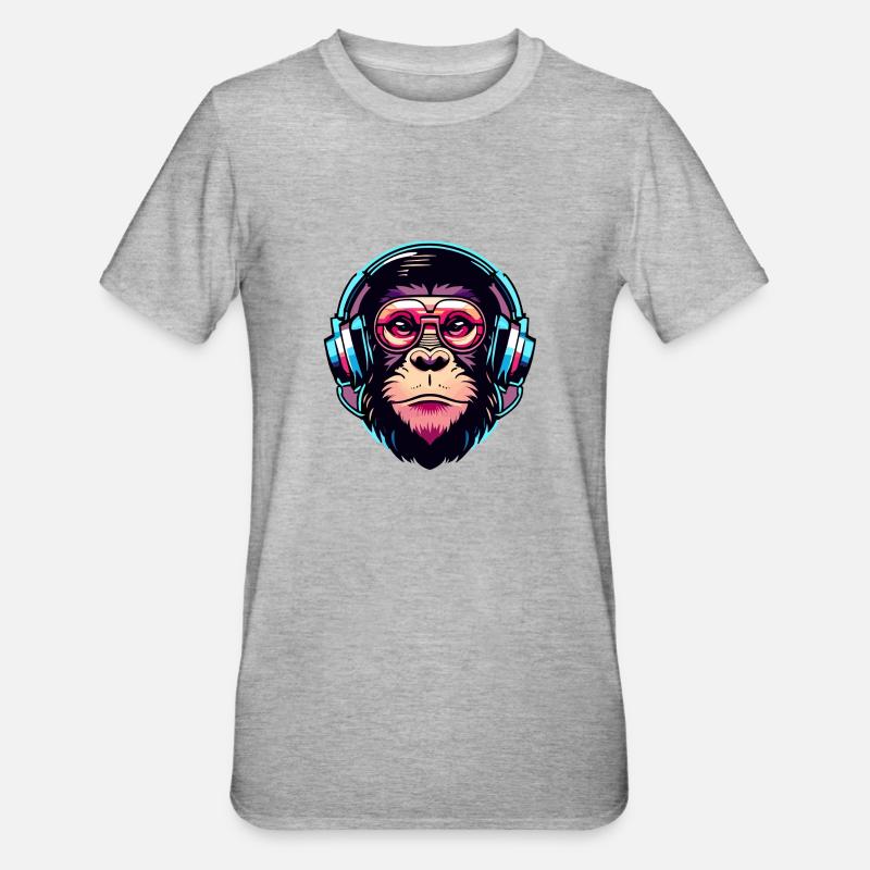Space Ape - Beyond - Unisex Polycotton T-Shirt - Grau meliert