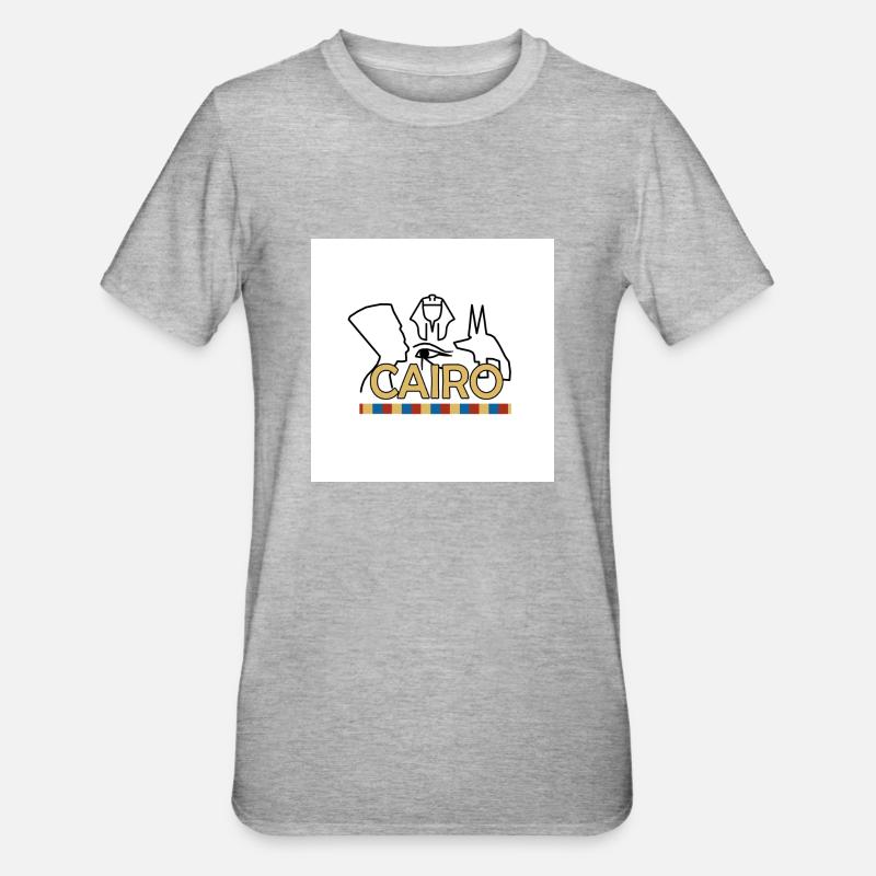 Le Caire - T-shirt polycoton Unisexe - gris chiné