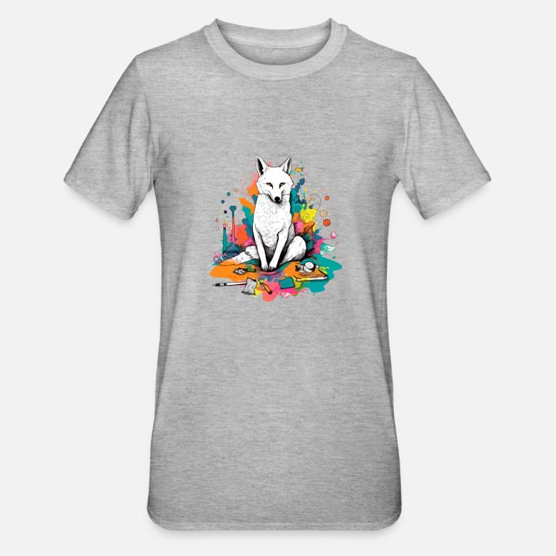 Low le chien loup - T-shirt polycoton Unisexe - gris chiné