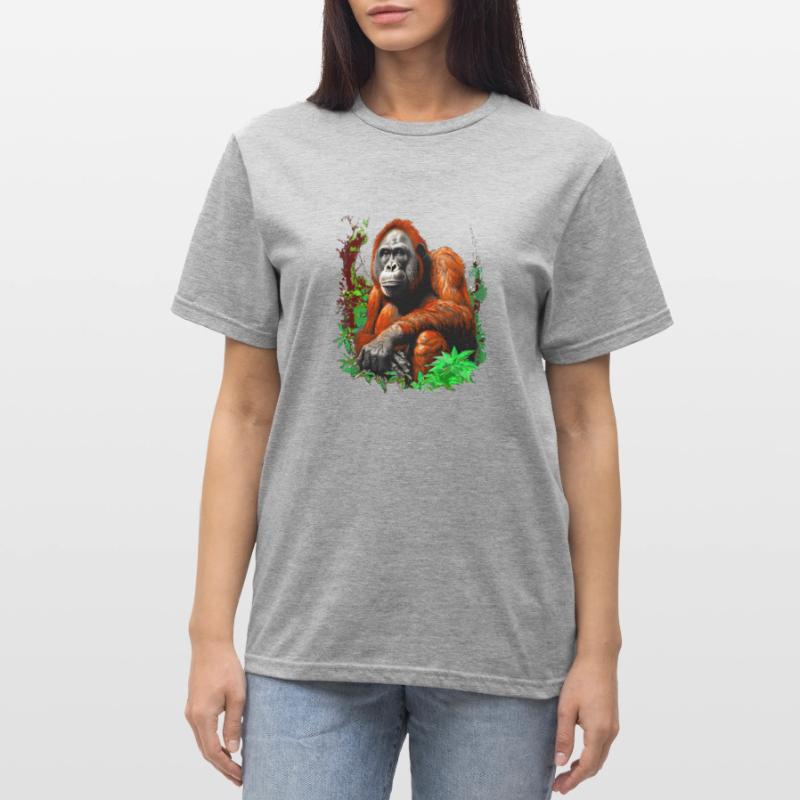Orang-Utans können glücklich oder wütend sein Unisex Polycotton T-Shirt