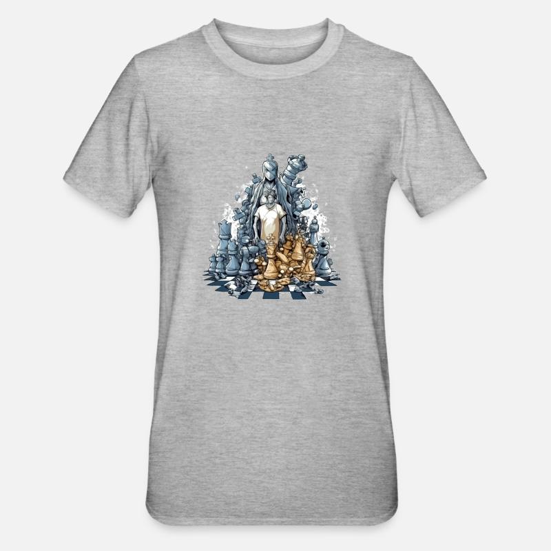Chess carnage - Unisex Polycotton T-Shirt - heather grey