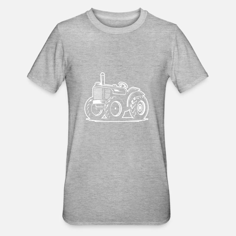Traktor - Unisex Polycotton T-Shirt - Grau meliert