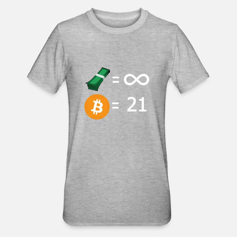 21 millions - T-shirt polycoton Unisexe - gris chiné