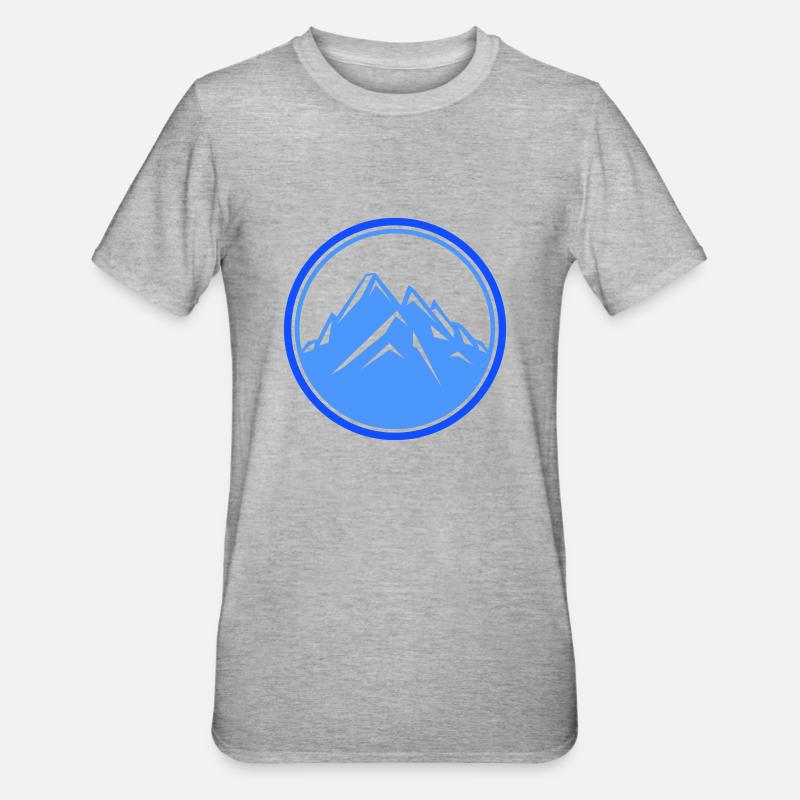 mountains - Unisex Polycotton T-Shirt - heather grey