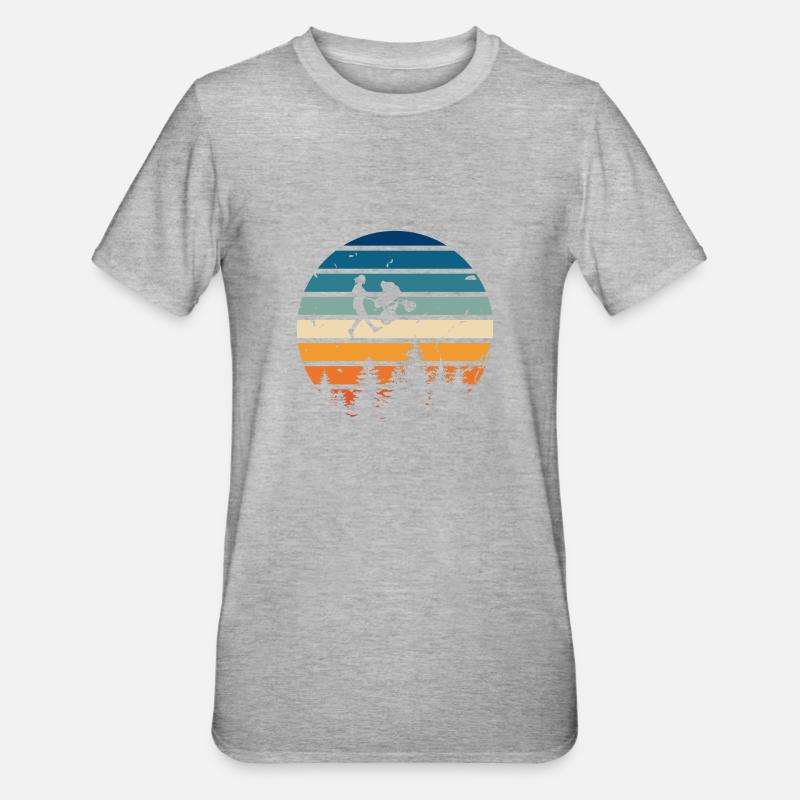 Maman rétro - T-shirt polycoton Unisexe - gris chiné