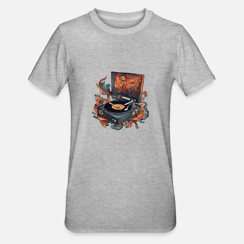 MICROSILLON - T-shirt polycoton Unisexe - gris chiné