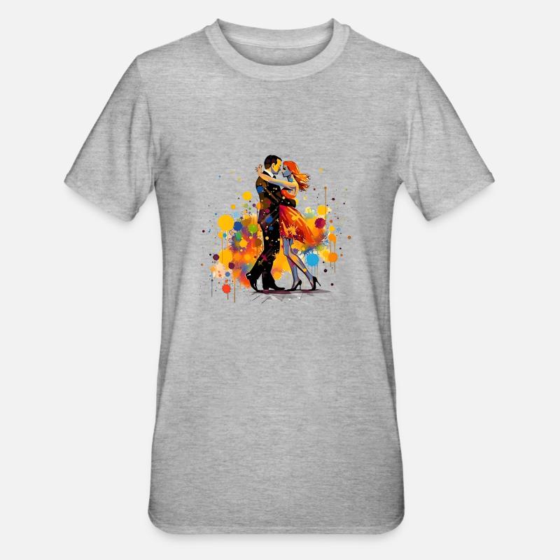 Expressing Yourself Creatively Through Dancing - Unisex Polycotton T-Shirt - heather grey
