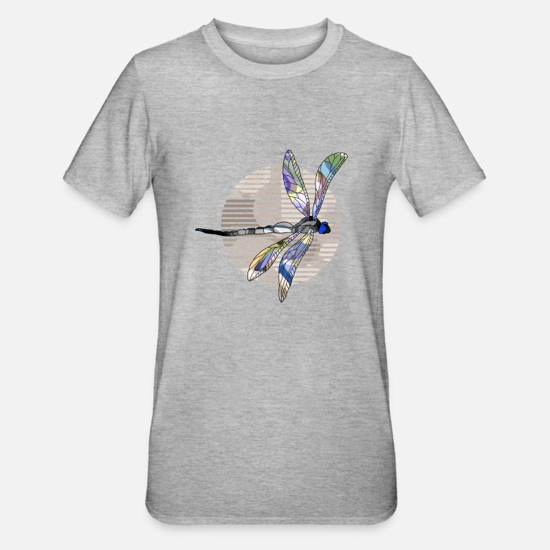 Libellule - T-shirt polycoton Unisexe - gris chiné