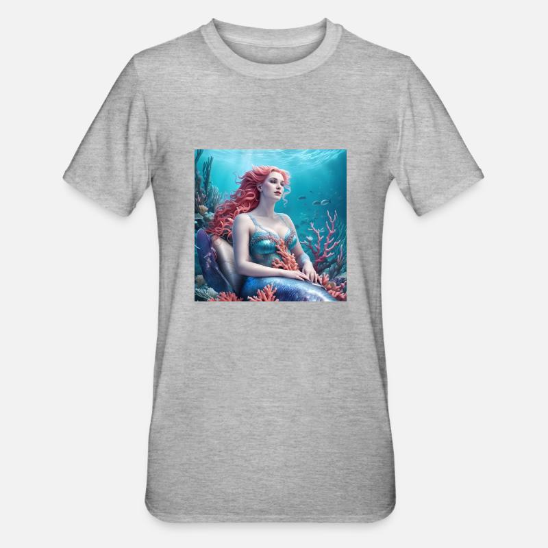 blockedName - Unisex Polycotton T-Shirt - Grau meliert