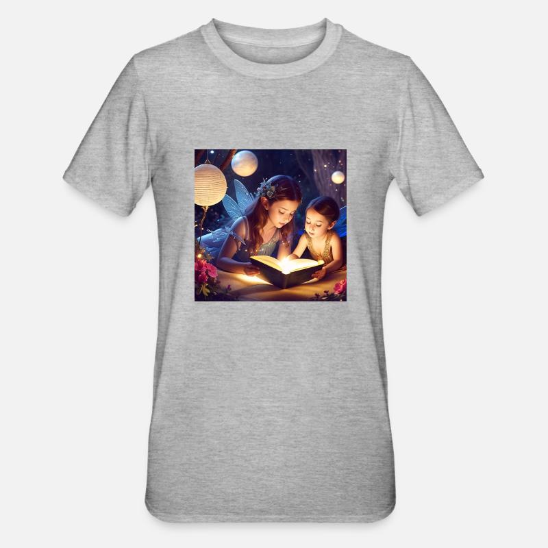 Märchenstunde - Unisex Polycotton T-Shirt - Grau meliert