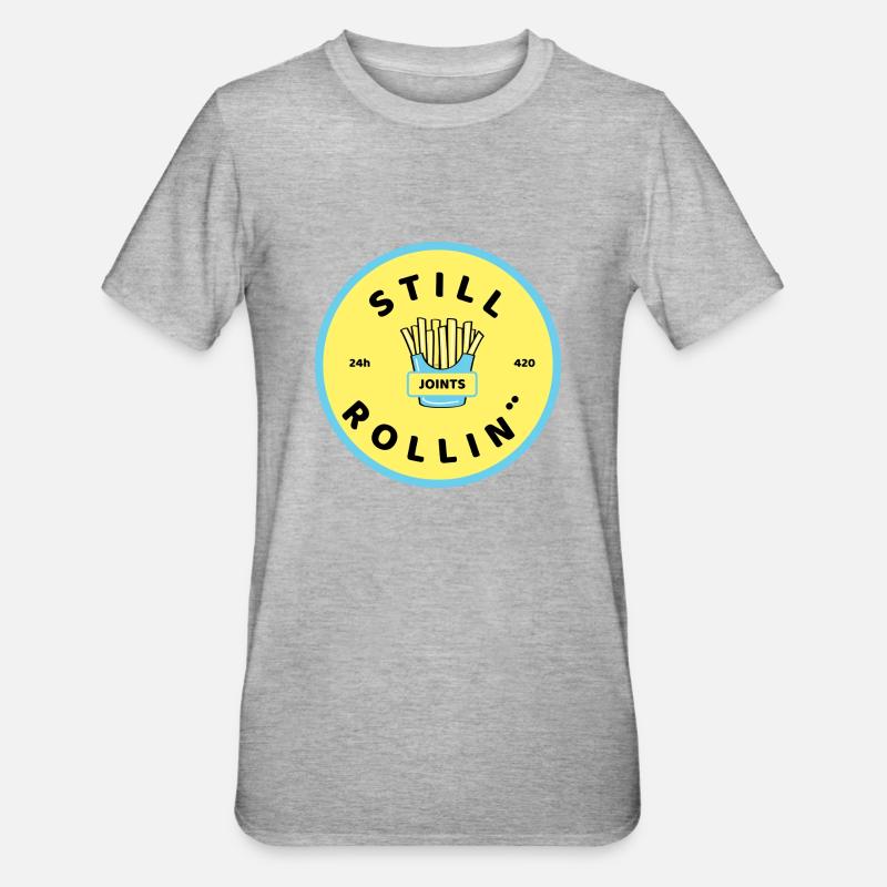 Rouleaux fixes - T-shirt polycoton Unisexe - gris chiné