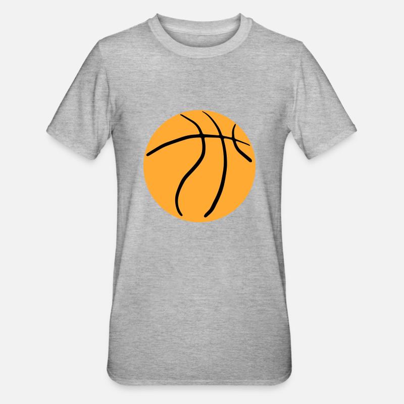 Basket-ball 21 - T-shirt polycoton Unisexe - gris chiné