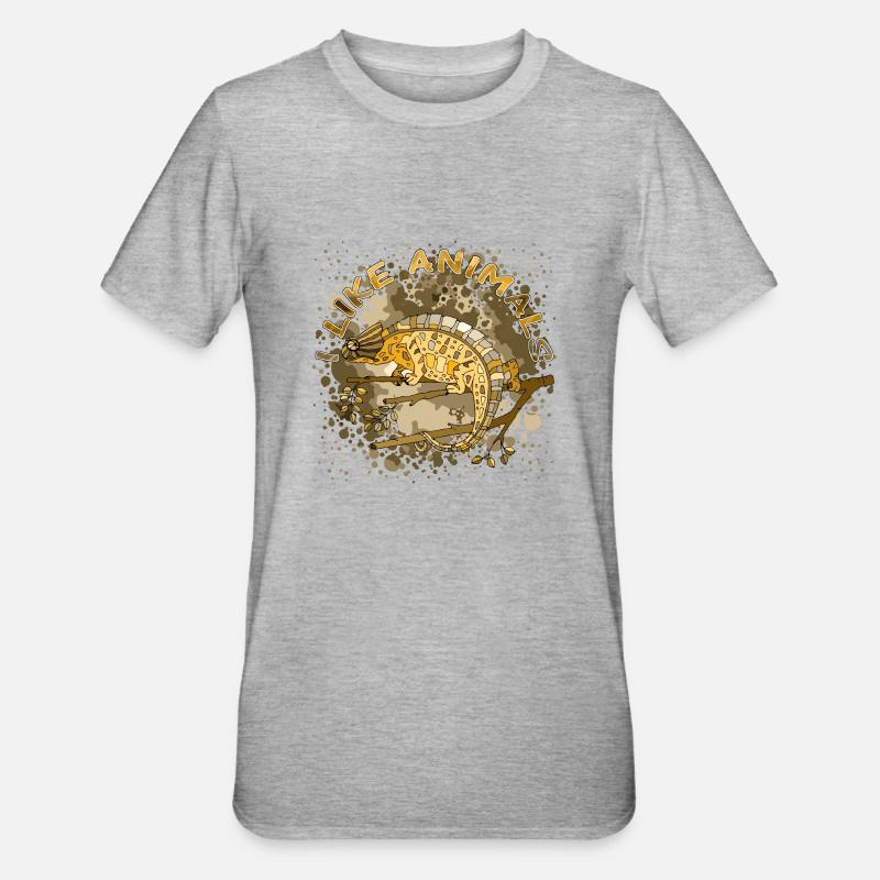 Caméléon - T-shirt polycoton Unisexe - gris chiné