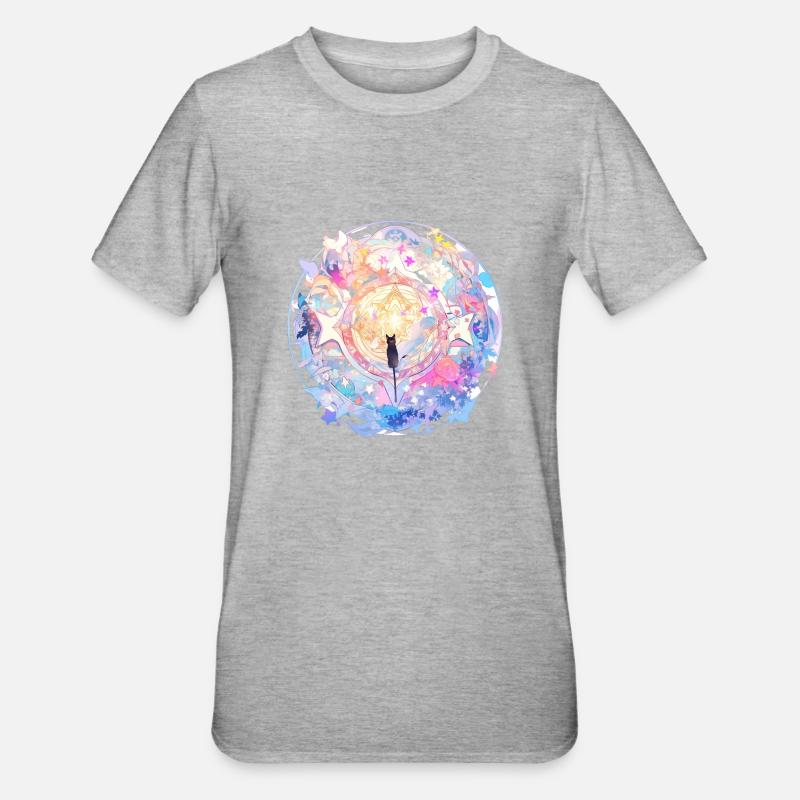 Dream Mandala - T-shirt polycoton Unisexe - gris chiné