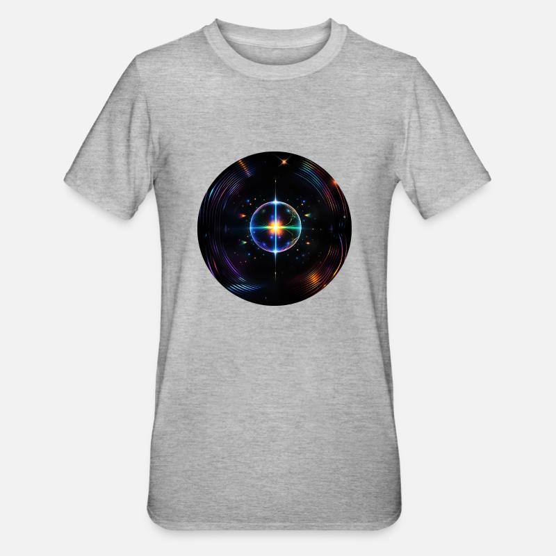 Supernova No.2 by Cora.Art - Unisex Polycotton T-Shirt - heather grey