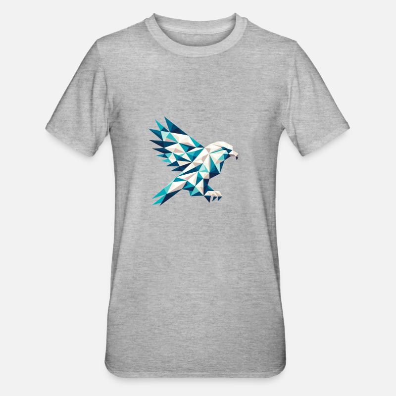 Eagle // eagle - Unisex Polycotton T-Shirt - heather grey