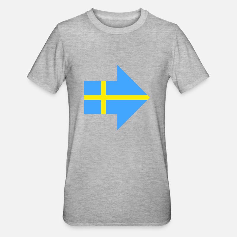 Suède Attaquant - T-shirt polycoton Unisexe - gris chiné