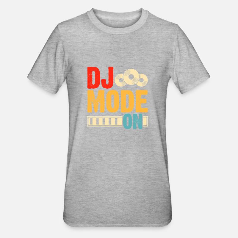 Mode Dj activé - T-shirt polycoton Unisexe - gris chiné