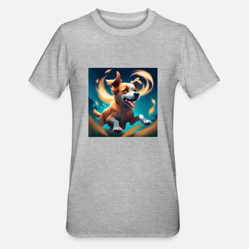 Moonlight Swing - Une aventure nocturne - T-shirt polycoton Unisexe - gris chiné