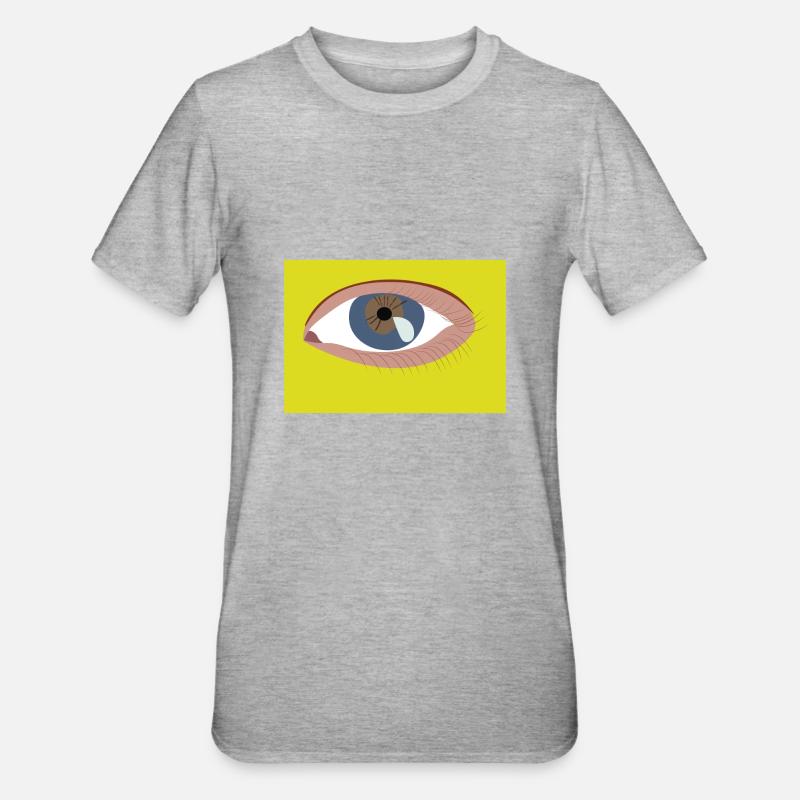 Eye - Unisex Polycotton T-Shirt - heather grey
