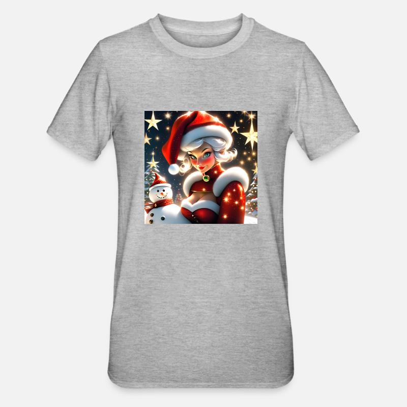 Joyeux Noel #11 - T-shirt polycoton Unisexe - gris chiné