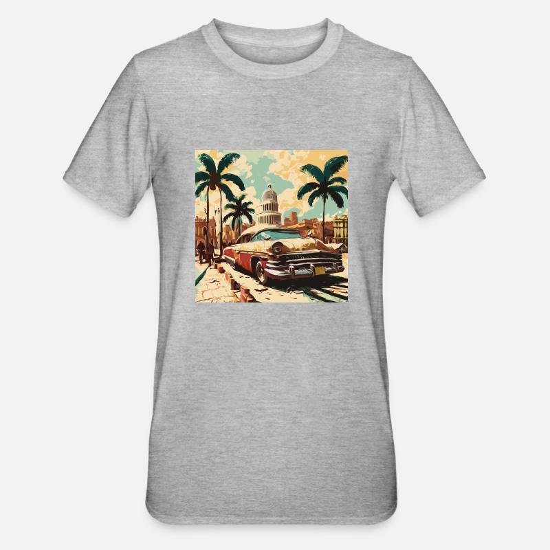 Oldtimer Glanz - T-shirt polycoton Unisexe - gris chiné