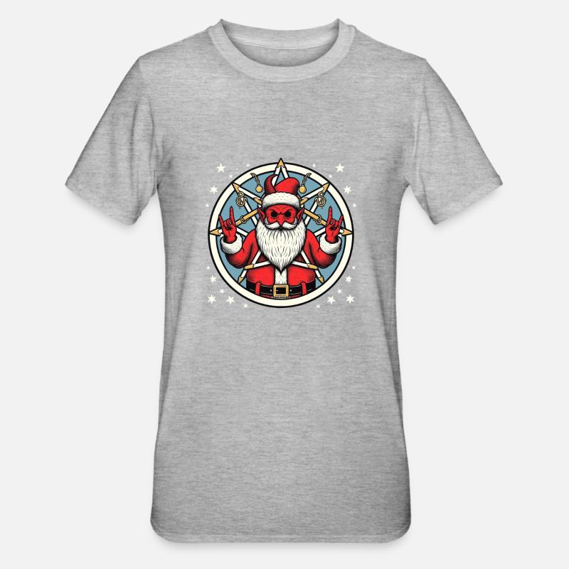 Griffes de Satan - T-shirt polycoton Unisexe - gris chiné