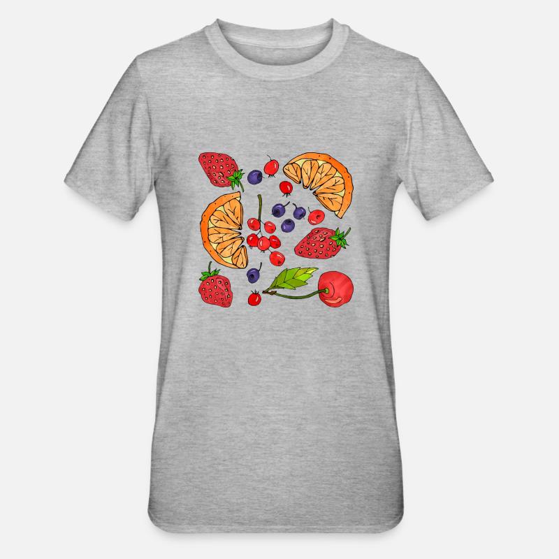 Fruit - T-shirt polycoton Unisexe - gris chiné