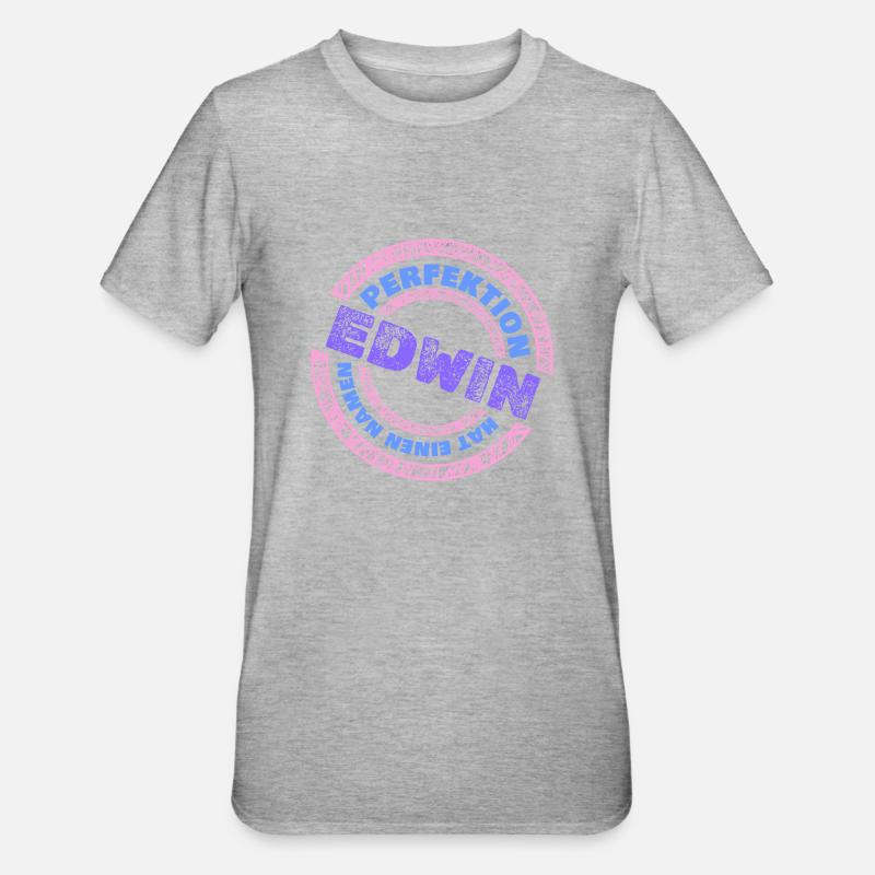 Edwin - Unisex Polycotton T-Shirt - Grau meliert