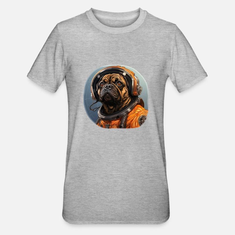 Carlin Austronaute - T-shirt polycoton Unisexe - gris chiné