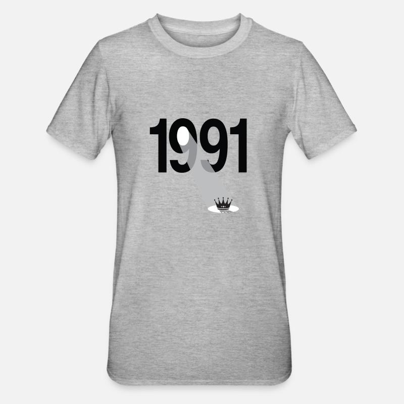 Millésime 1991 - T-shirt polycoton Unisexe - gris chiné