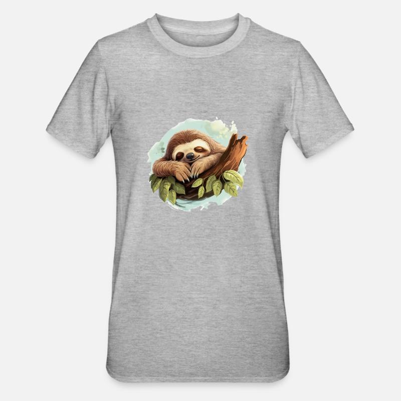 Just relax - Unisex Polycotton T-Shirt - Grau meliert