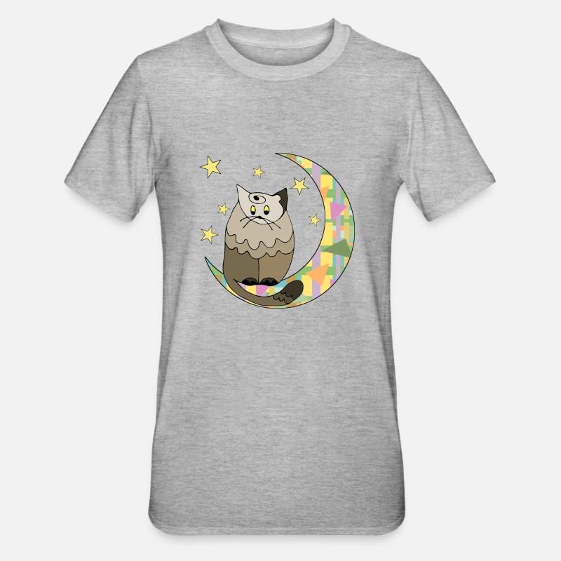Chat - T-shirt polycoton Unisexe - gris chiné