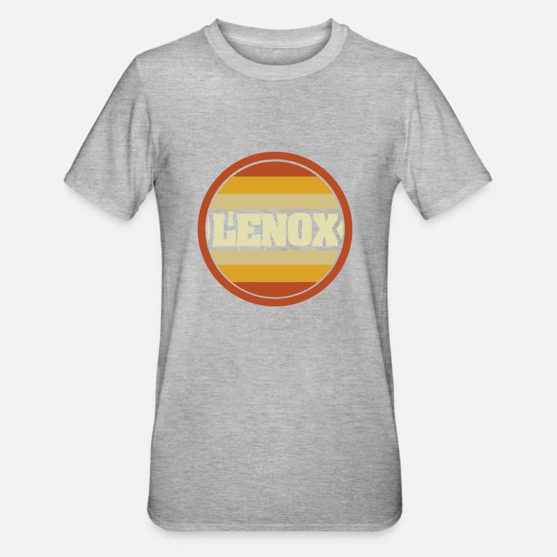 Lenox comme prénom - T-shirt polycoton Unisexe - gris chiné