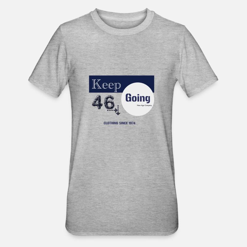 Keep going - Unisex Polycotton T-Shirt - heather grey