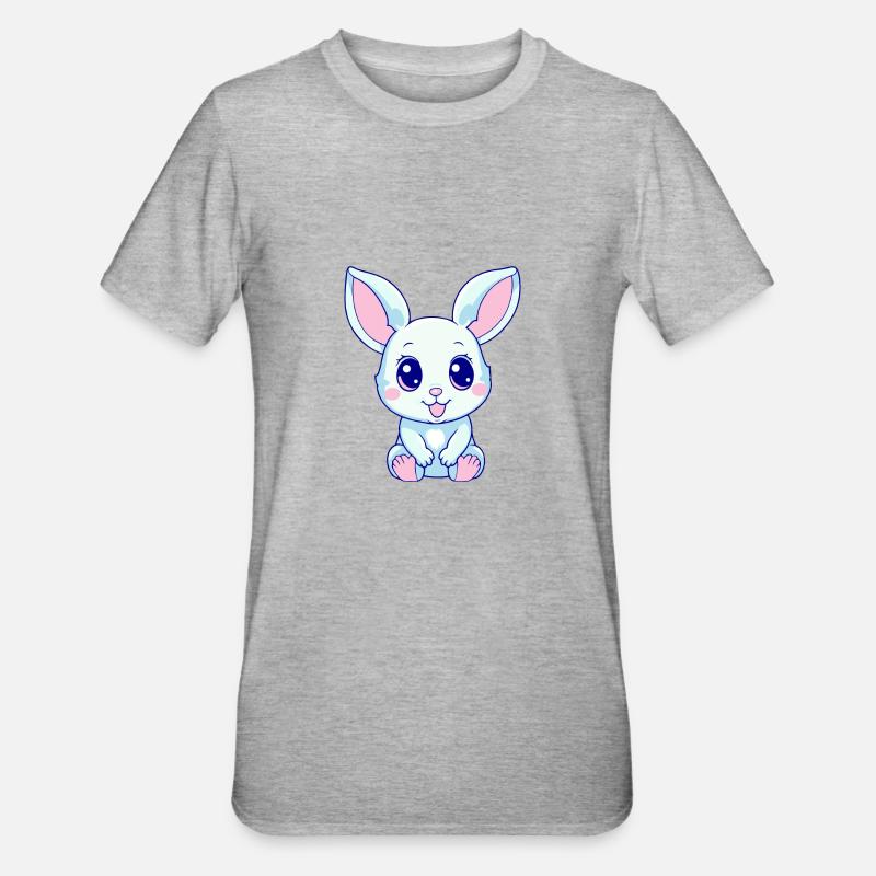 Bébé lapin - T-shirt polycoton Unisexe - gris chiné