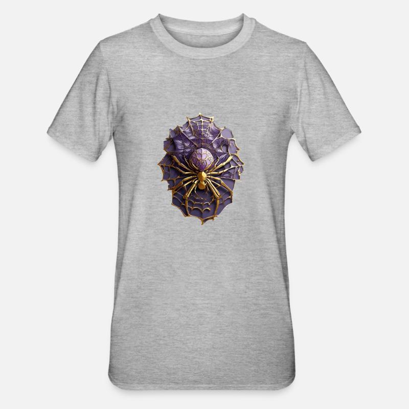 Araignée - T-shirt polycoton Unisexe - gris chiné