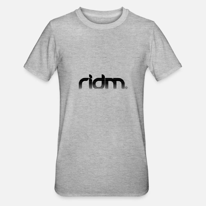 RIDM rayé - T-shirt polycoton Unisexe - gris chiné
