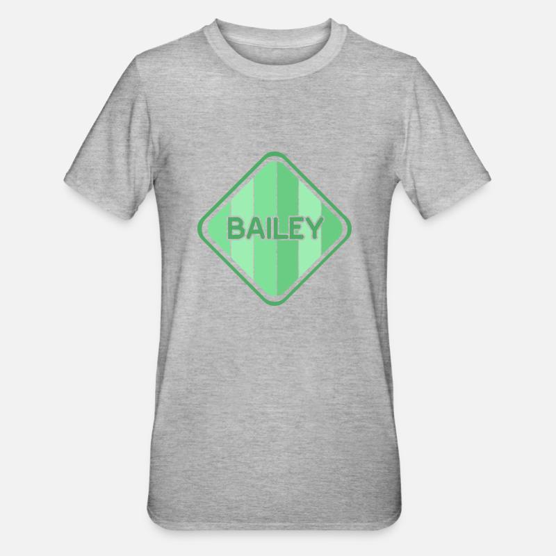 Bailey - Unisex Polycotton T-Shirt - heather grey
