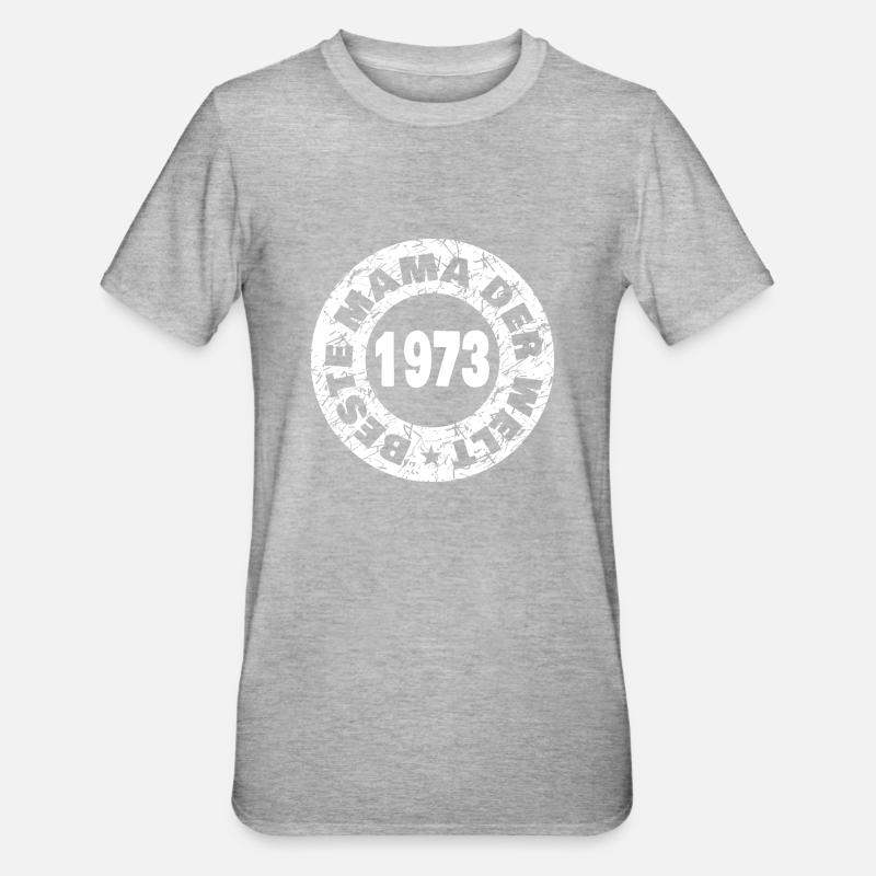 1973 - Unisex Polycotton T-Shirt - heather grey