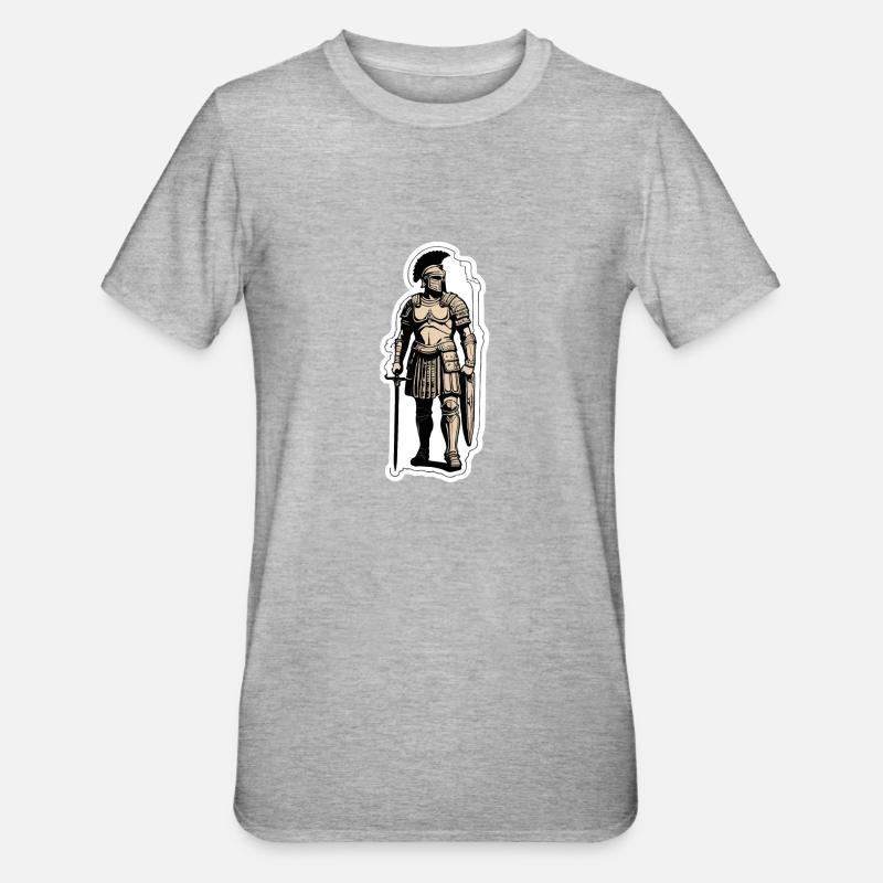 Officier centurion romain - T-shirt polycoton Unisexe - gris chiné