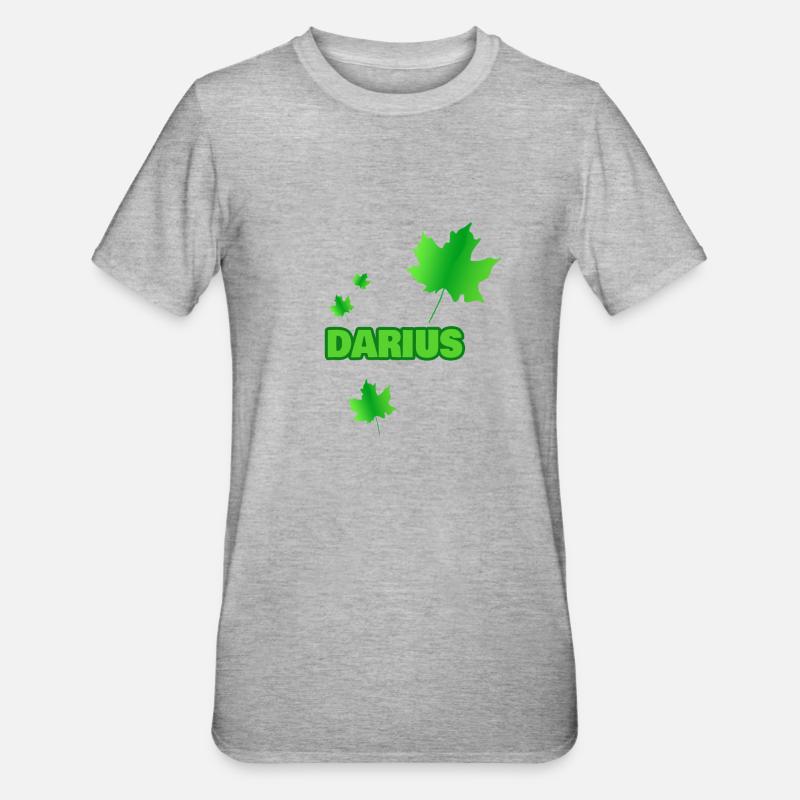 Darius - T-shirt polycoton Unisexe - gris chiné