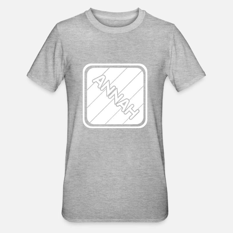 Annah - T-shirt polycoton Unisexe - gris chiné