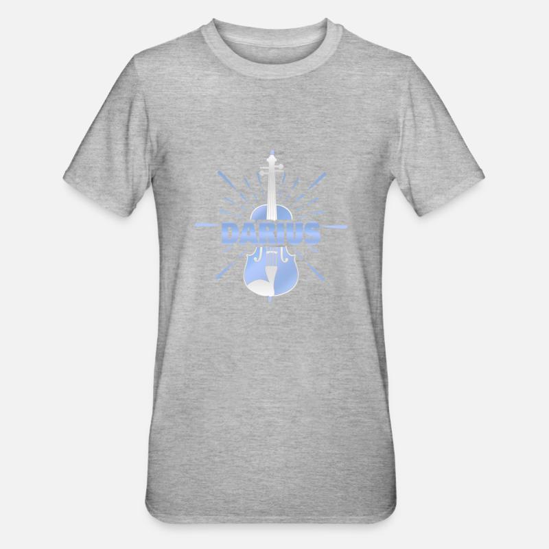 Darius comme prénom - T-shirt polycoton Unisexe - gris chiné