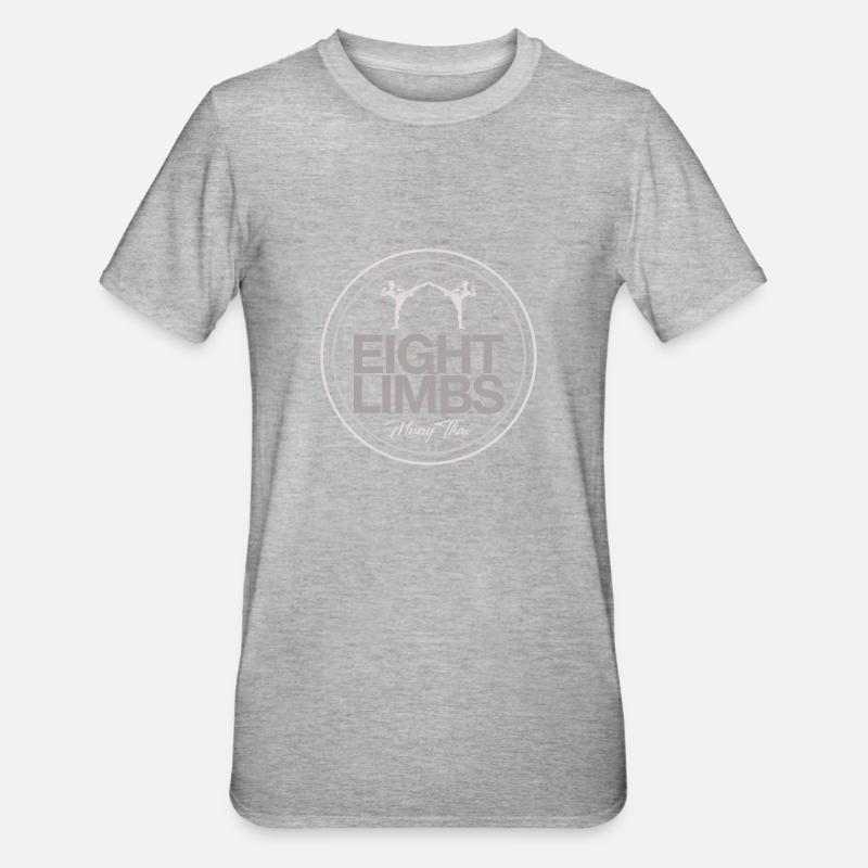 Muay Thaï - T-shirt polycoton Unisexe - gris chiné