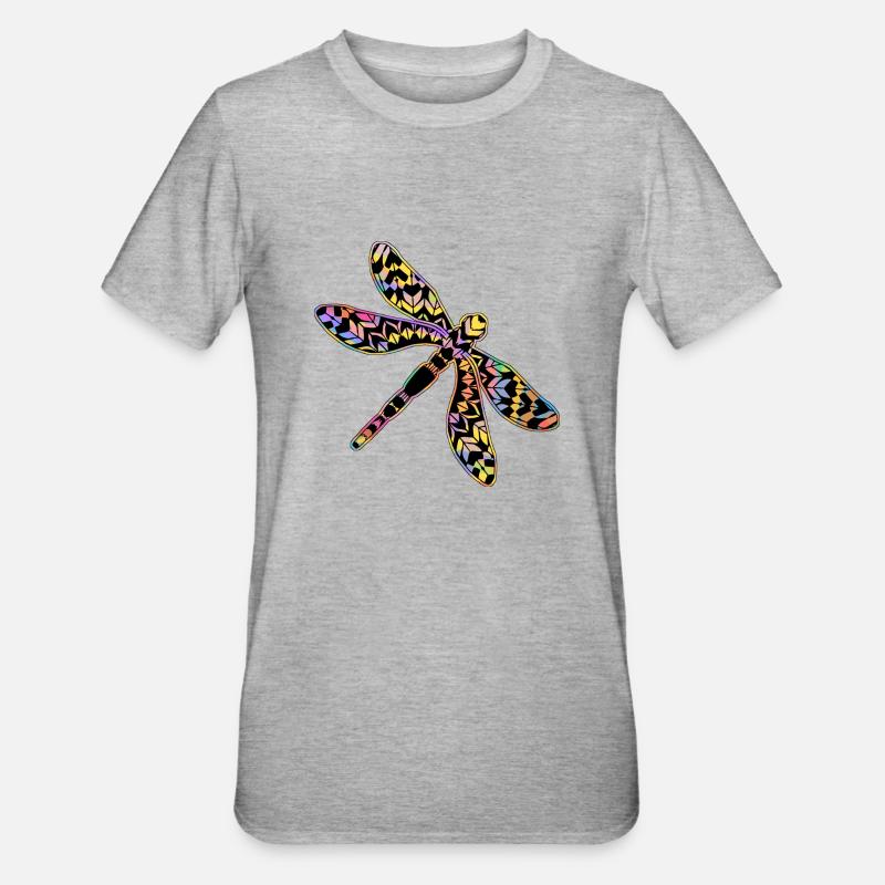 Libellule - T-shirt polycoton Unisexe - gris chiné