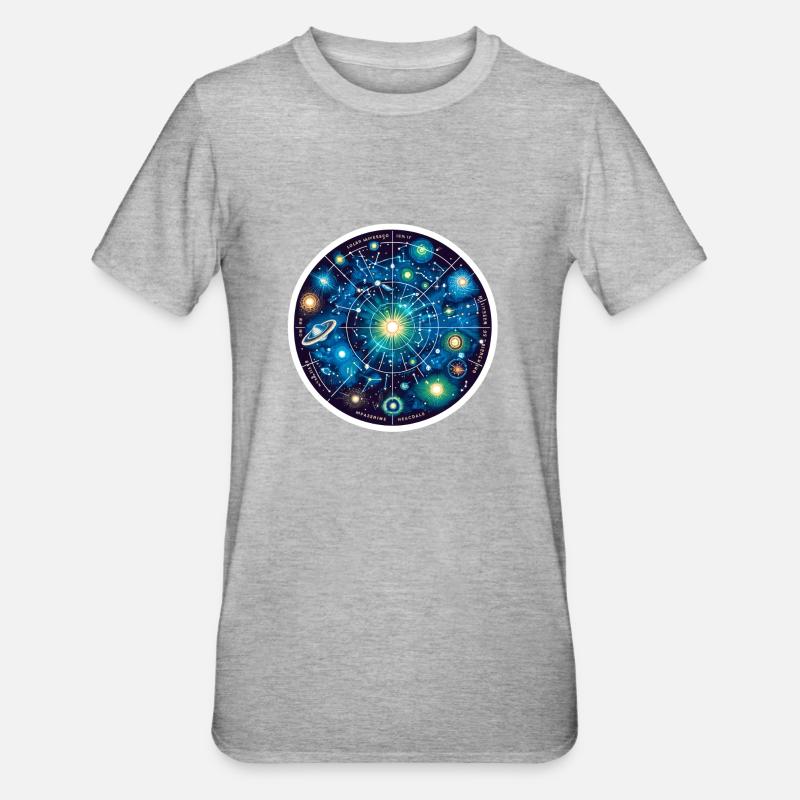Constellations - T-shirt polycoton Unisexe - gris chiné