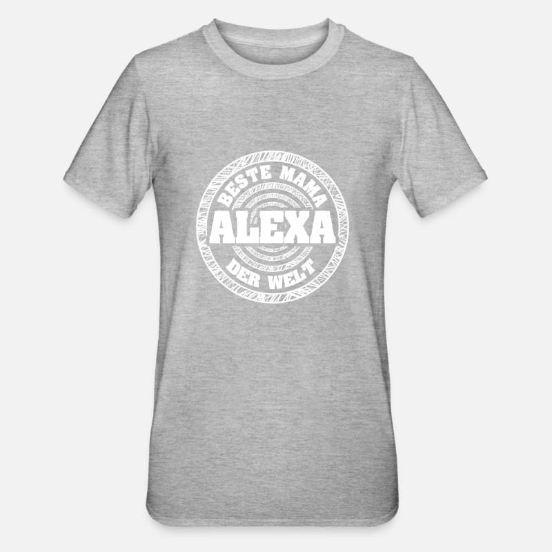 Mutter Alexa - Unisex Polycotton T-Shirt - Grau meliert