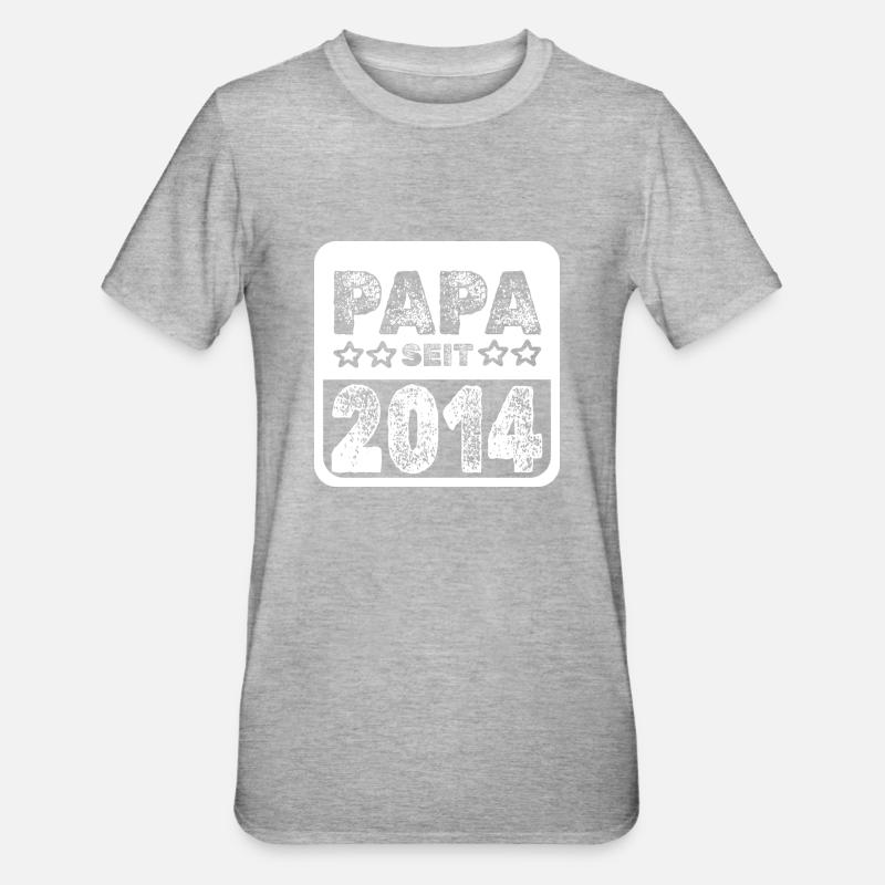 seit 2014 - Unisex Polycotton T-Shirt - Grau meliert